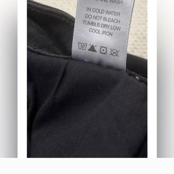 Judy Blue Skinny Fit Jeans - Black Distressed Raw Hem & Print - High Rise 15/32 - Picture 7 of 8